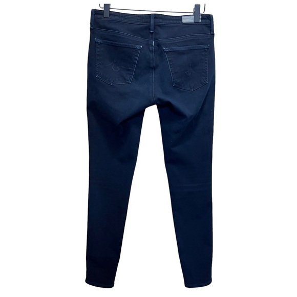 AG Adriano Goldschmied The Legging Ankle Skinny Ankle Jeans Size 27 Black Blue - Picture 2 of 11